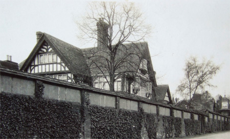 Rear of the Manor in 1921, now the front